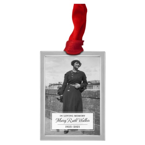 Personalized Silver Ornaments