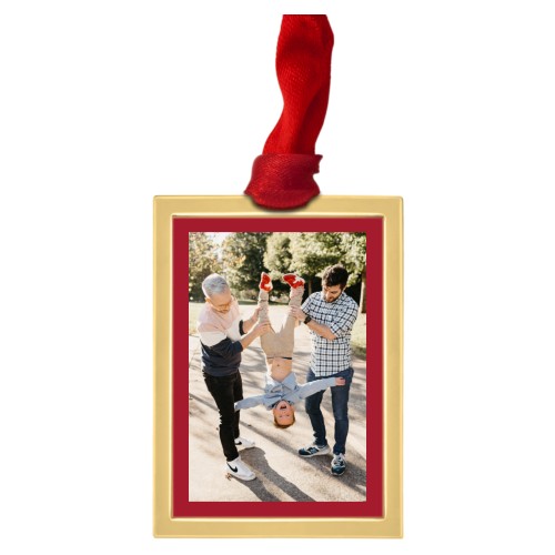 Gallery of One Border Luxe Frame Ornament, Gold, Multicolor, Rectangle, multi