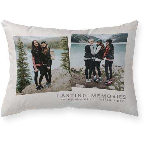 Gallery of Two Outdoor Pillow, 14x20, Single Sided, Multicolor