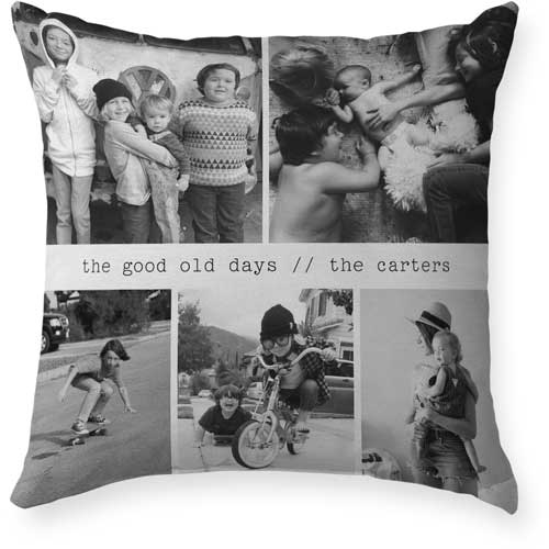 Caption Gallery of Five Outdoor Pillow, 18x18, Single Sided, Multicolor