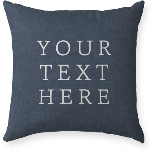Your Text Here Outdoor Pillow, 18x18, Double Sided, Multicolor