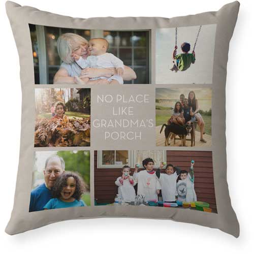 Gallery of Six Outdoor Pillow, 18x18, Double Sided, Multicolor