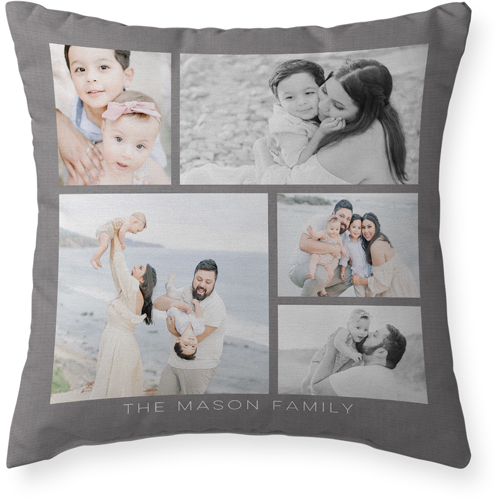 Gallery of Five Outdoor Pillow, 20x20, Single Sided, Multicolor