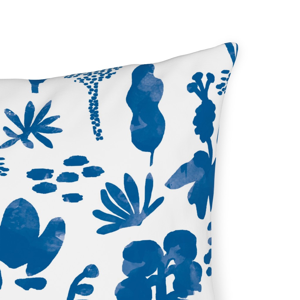 Blue and White Garden Outdoor Pillow Shutterfly