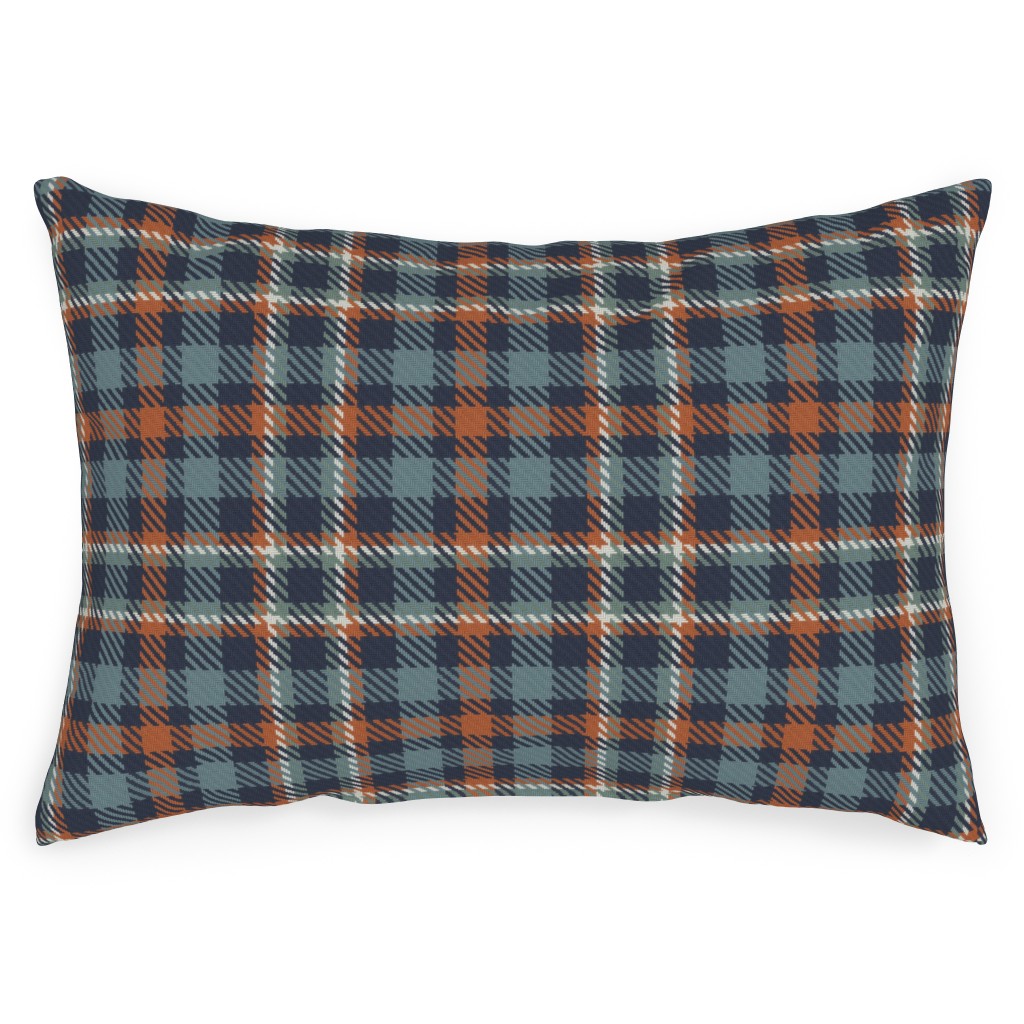 Plaid outdoor clearance pillow