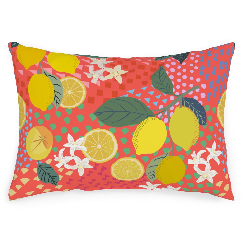 Lemon Soirée© 14x20 inch Outdoor Pillow Set of 2