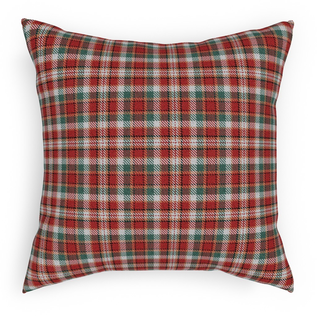 Red White and Blue Plaid Outdoor Pillow Shutterfly