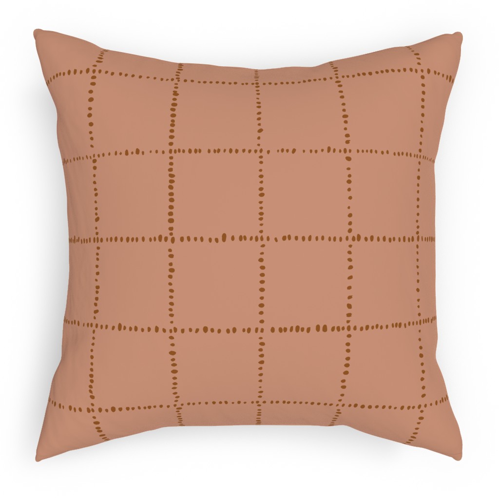 Soul Garden Outdoor Pillow, 18x18, Double Sided, Orange