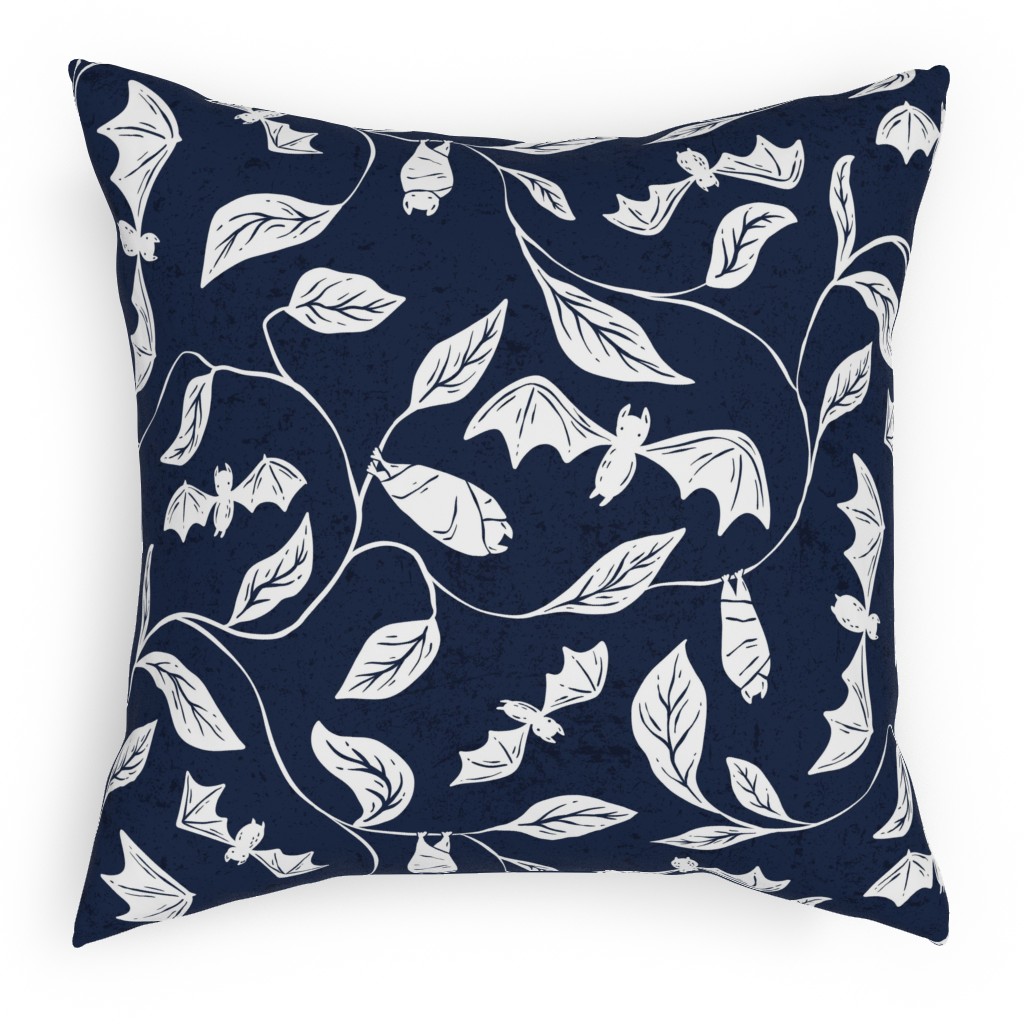 Navy And White Outdoor Pillows