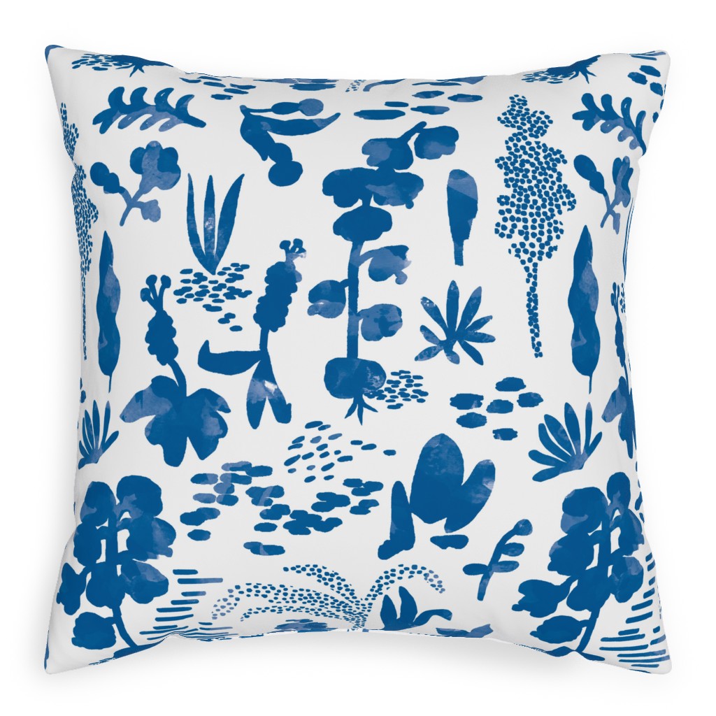 Blue And White Outdoor Pillows