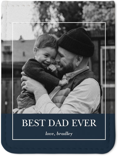 Simple Best Ever Phone Card Holder, Black, silhouette