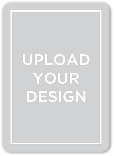 Upload Your Design Christmas Card, Rounded Corners