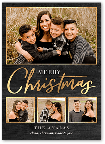 Togetherness Holiday Card, Grey, 5x7 Flat, Christmas, Signature Smooth Cardstock, Square
