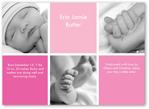 shutterfly twin birth announcements