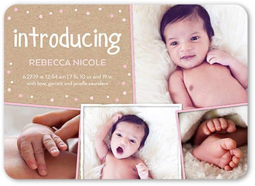 baby introduction cards