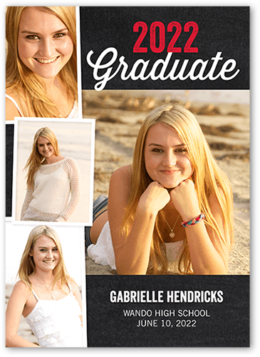 Vintage Grad 5x7 Photo Graduation Announcements | Shutterfly