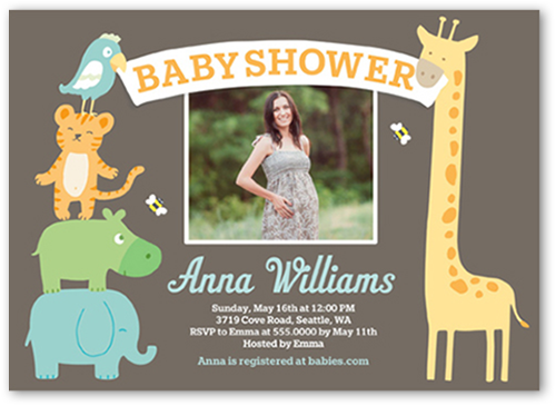 safari baby shower invitations for boy