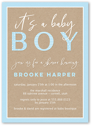 Baby Boy Invitations Baby Shower