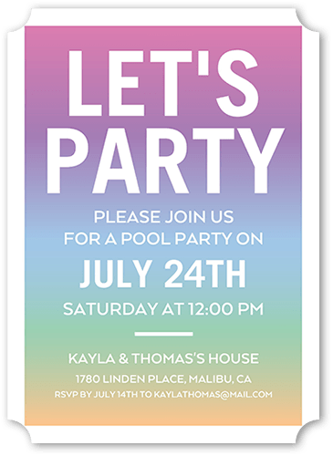 Fun Party Invitations