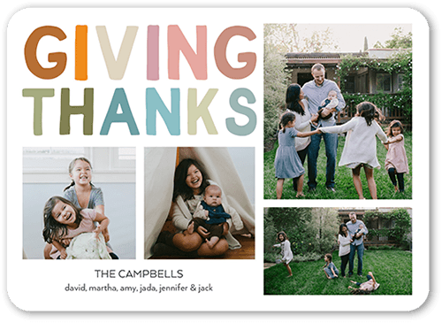 Thanksgiving Holiday Photo Cards