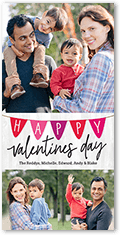 banner joy valentines day card