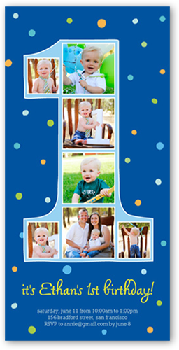 first birthday picture frame boy