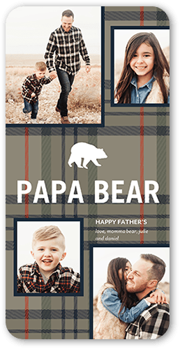 Papa Bear Gift Personalized Magnet for Dad Father or Grandpa Gifts