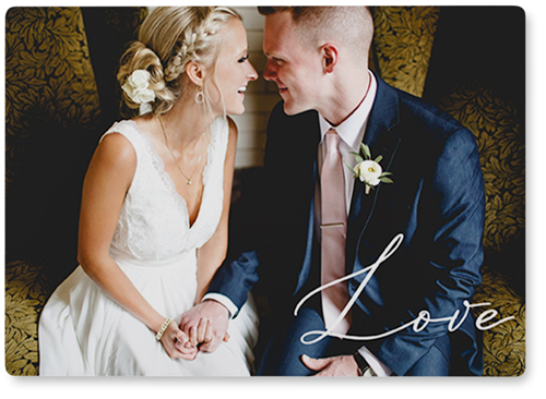 Pure Love Photo Tile, Metal, 5x7, White