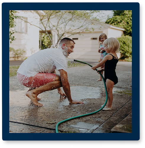 All Around Photo Tile, Metal, 8x8, Multicolor, multi