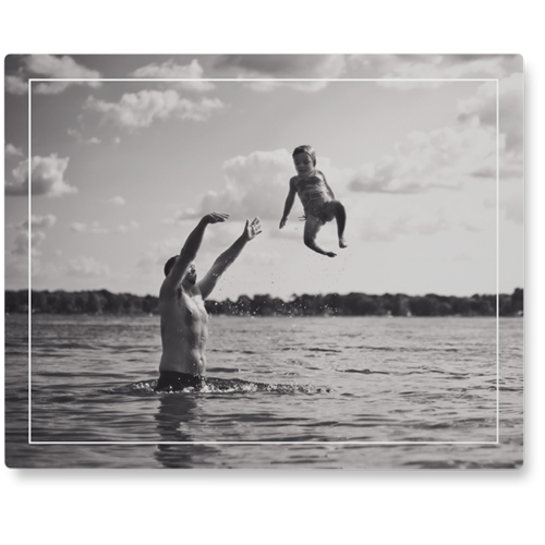 Frame Afloat Photo Tile, Metal, 8x10, White