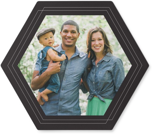 Forever Framed Photo Tile, Metal, 7x8, Gray, charcoal