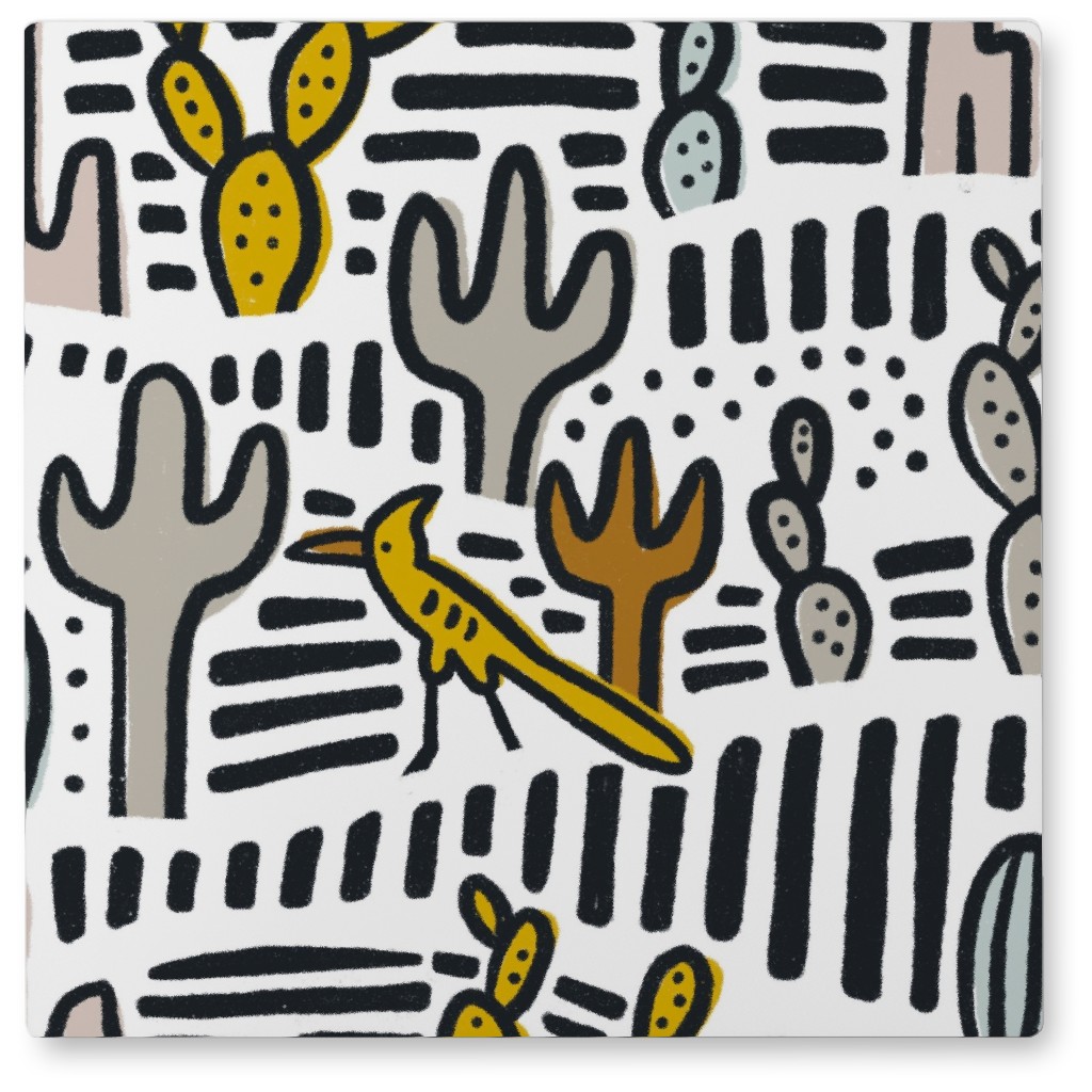 Wiley - Light Photo Tile, Metal, 8x8, Multicolor