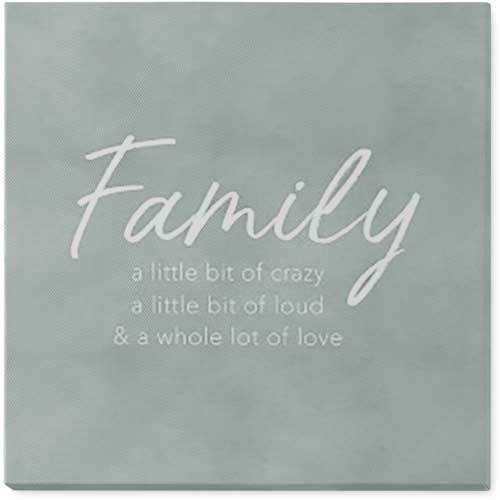 Loud Family Photo Tile, Canvas, 8x8, Multicolor