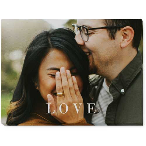 Absolute Love Photo Tile, Canvas, 5x7, White
