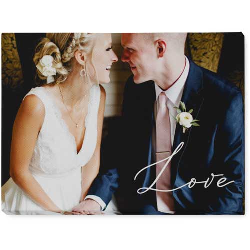 Pure Love Photo Tile, Canvas, 5x7, White