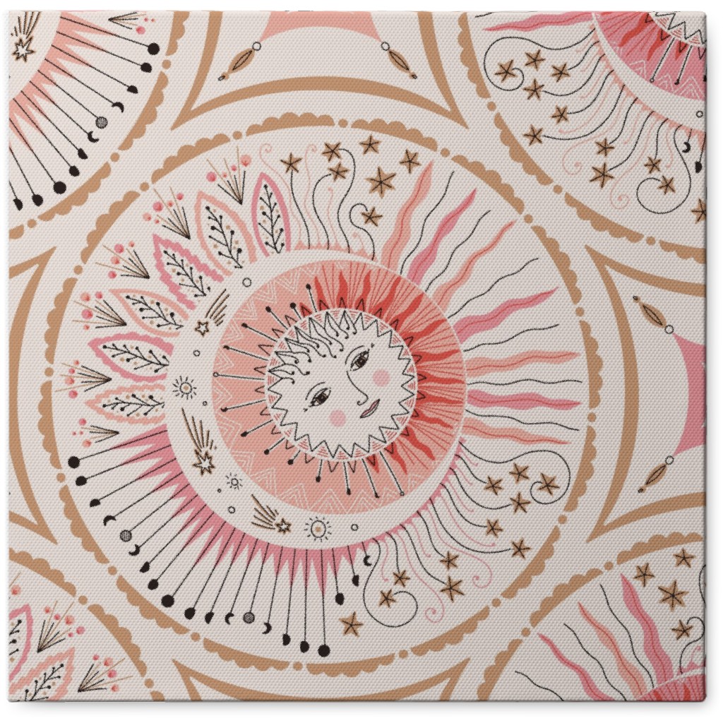 Celestial Talisman Photo Tile, Canvas, 8x8, Pink