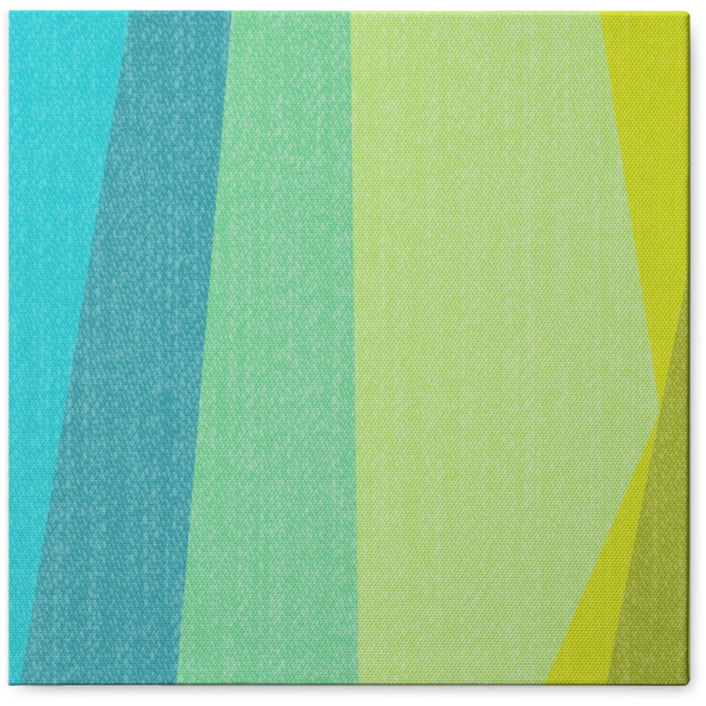 Geo Stripes Vertical - Multi Photo Tile, Canvas, 8x8, Multicolor