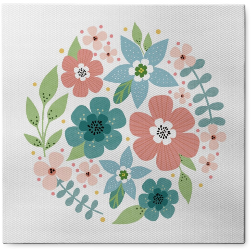 Summer Wildflowers - Multi Photo Tile, Canvas, 8x8, Multicolor