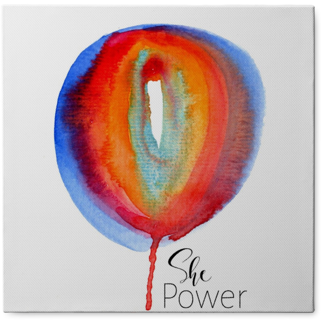 She-Power - Multi Photo Tile, Canvas, 8x8, Multicolor