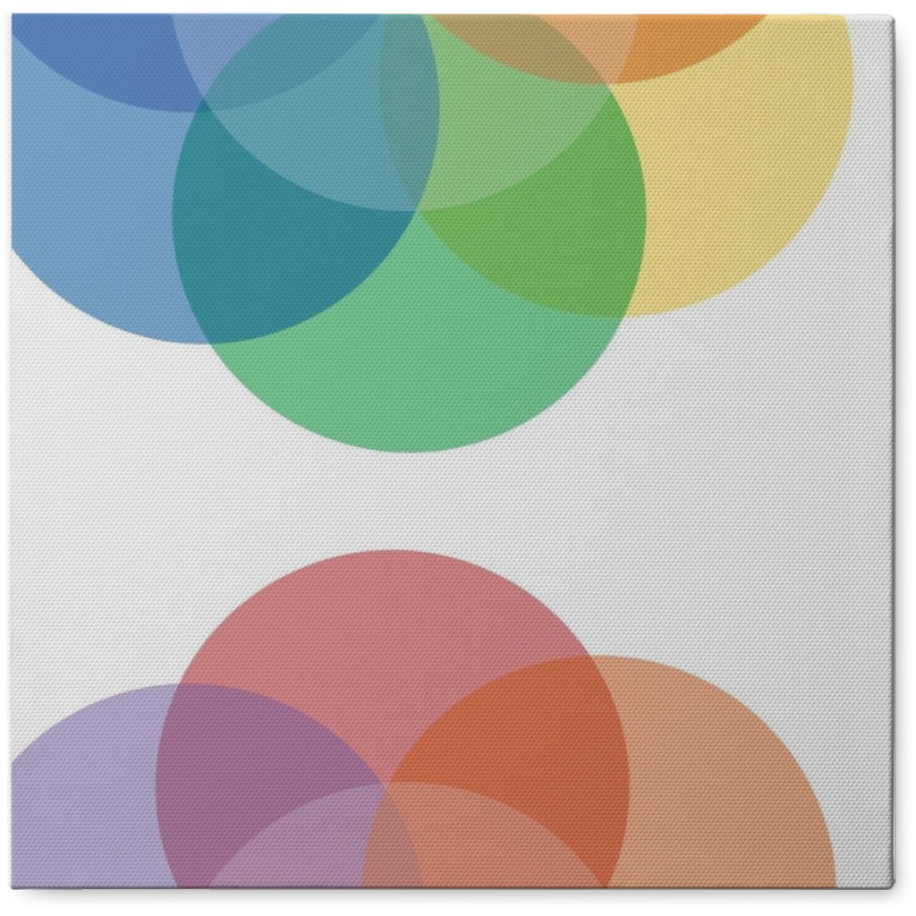 Meditation Wheel - Multi Photo Tile, Canvas, 8x8, Multicolor