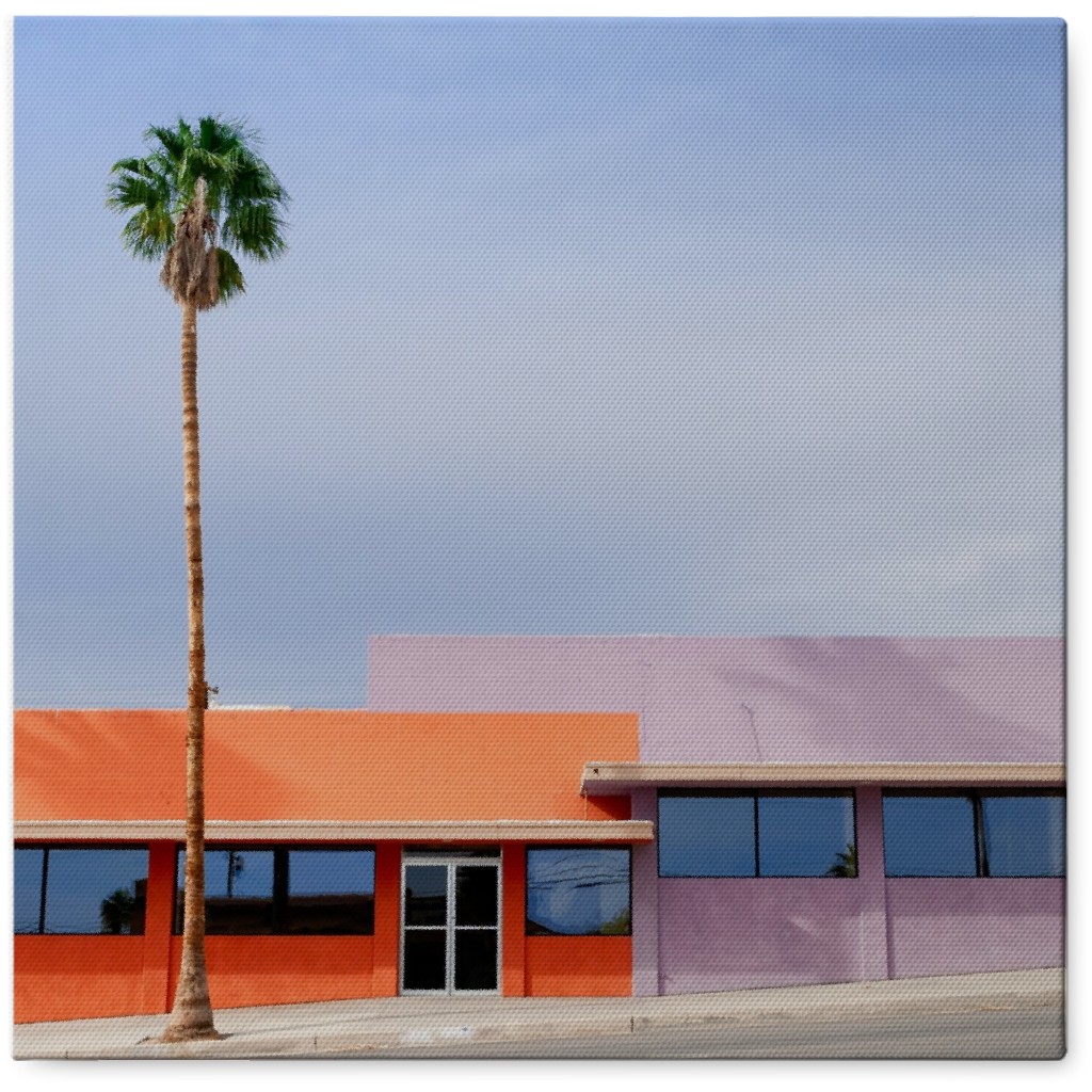 Vibrant Palm Springs Photo Tile, Canvas, 8x8, Multicolor
