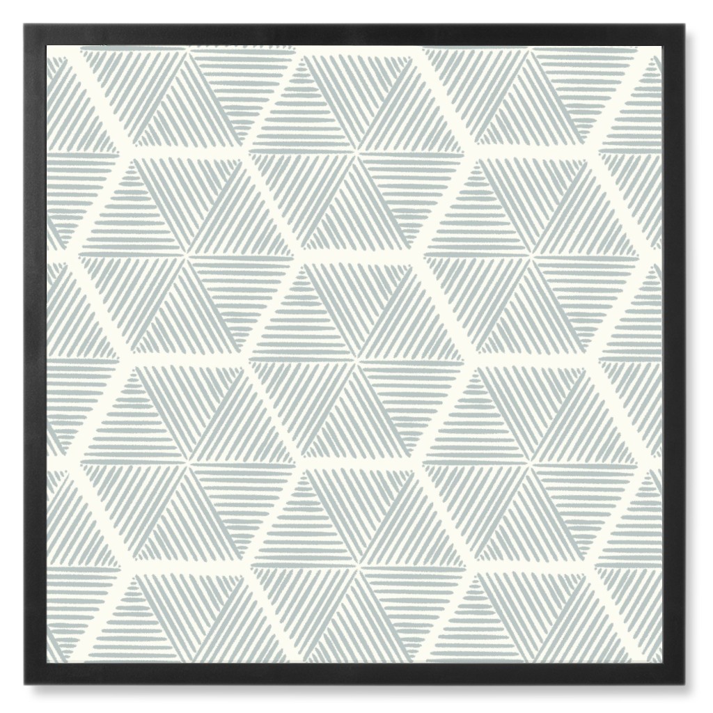 Honeycomb Photo Tile, Black, Framed, 8x8, Gray
