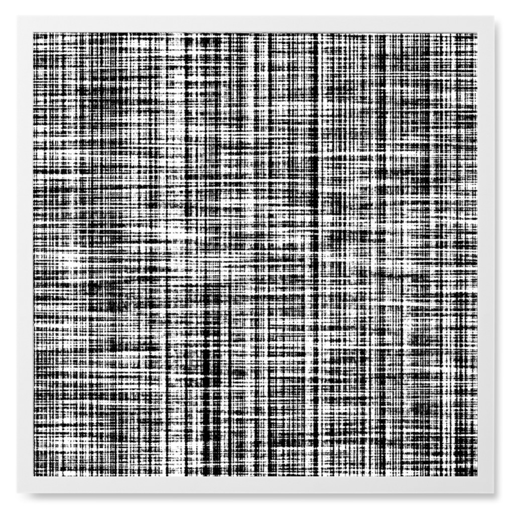 Linen Luxe Photo Tile, White, Framed, 8x8, Black, Ash