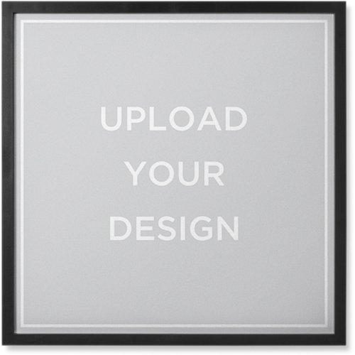 Upload Your Own Design Photo Tile, Black, Framed, 8x8, Multicolor