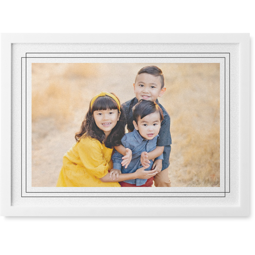 Forever Framed Border Photo Tile, White, Framed, 5x7, White, white