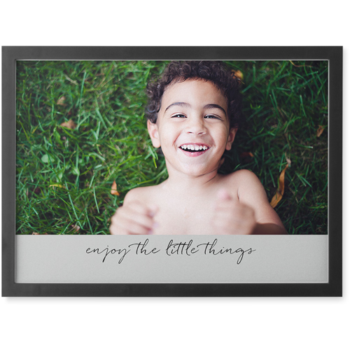 Simply One Photo Tile, Black, Framed, 5x7, Multicolor