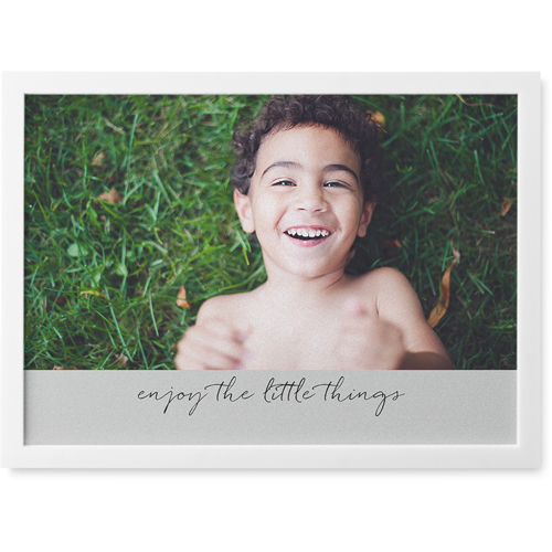 Simply One Photo Tile, White, Framed, 5x7, Multicolor, multi