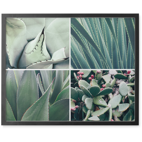 Four Top Framed Photo Tile, Black, Framed, 8x10, Multicolor