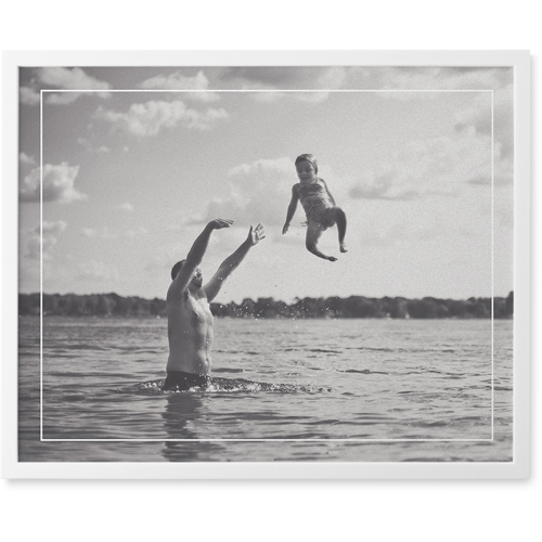 Frame Afloat Photo Tile, White, Framed, 8x10, White