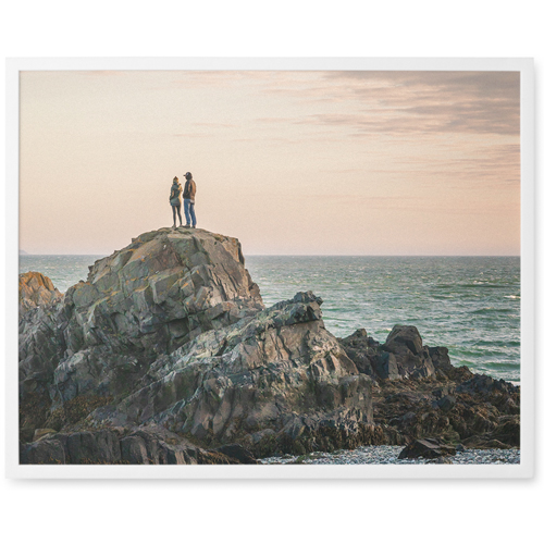 Photo Gallery of One Photo Tile, White, Framed, 11x14, Multicolor, multi